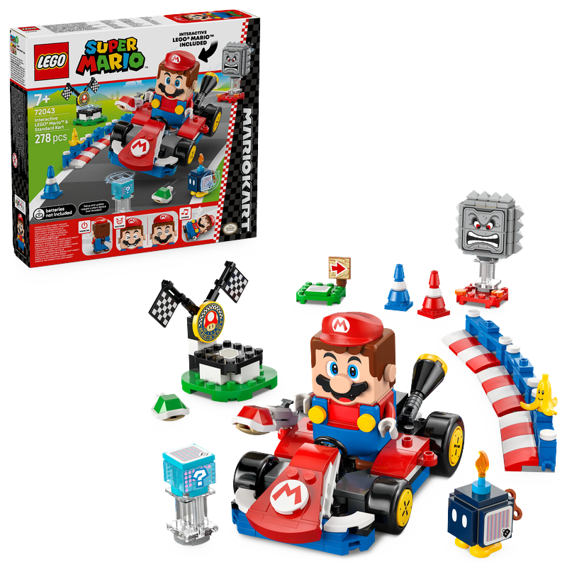 LEGO® Super Mario™ 72043 Mario Kart™ – Interaktiver LEGO® Mario™ & Standard-Kart