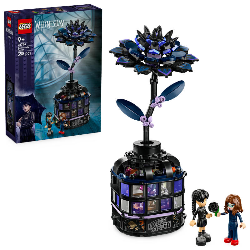 LEGO® Wednesday 76784 Schwarze Dahlie