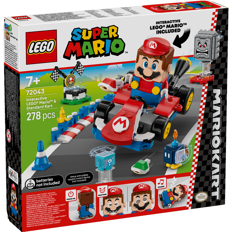 LEGO® Super Mario™ 72043 Mario Kart™ – Interaktiver LEGO® Mario™ & Standard-Kart