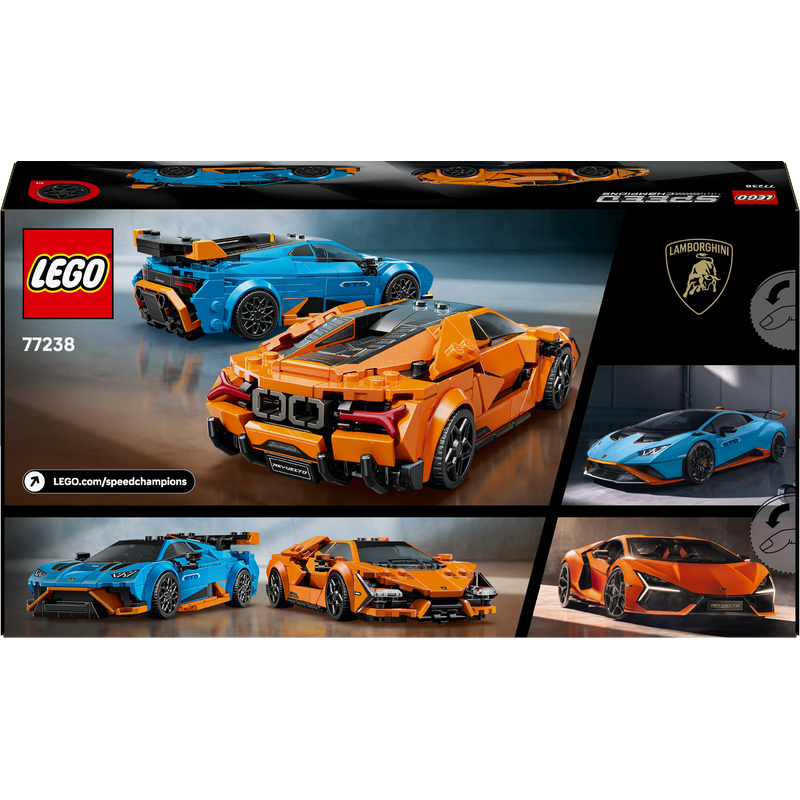 LEGO® Speed Champions 77238 Lamborghini Revuelto und Huracán STO
