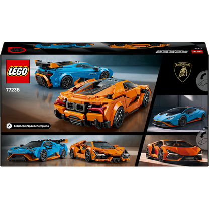 LEGO® Speed Champions 77238 Lamborghini Revuelto und Huracán STO