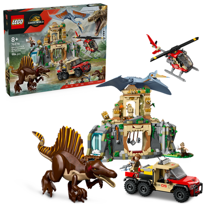 LEGO® Jurassic World™ 76976 Spinosaurier & Quetzalcoatlus: Hubschrauber-Einsatz