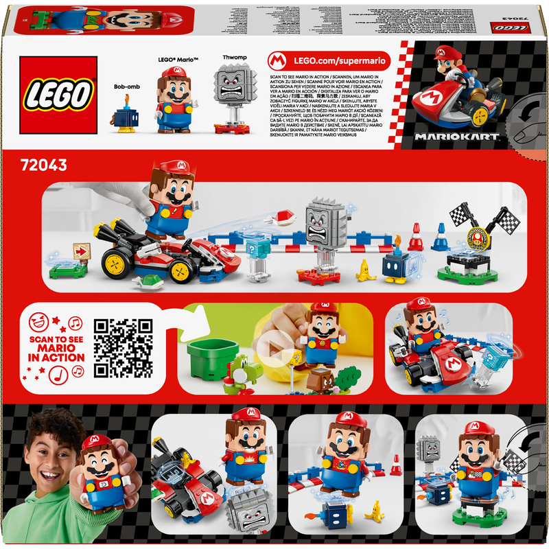 LEGO® Super Mario™ 72043 Mario Kart™ – Interaktiver LEGO® Mario™ & Standard-Kart