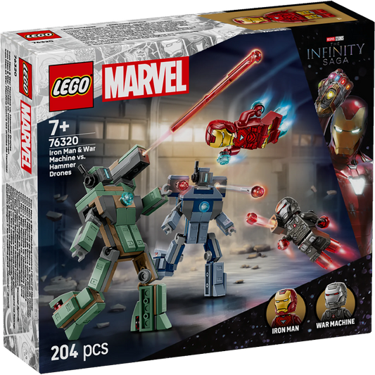 LEGO® Super Heroes 76320 Iron Man & War Machine vs. Hammer-Drohnen