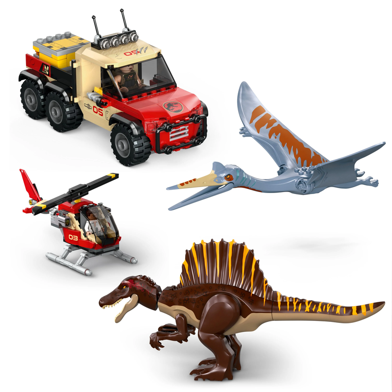 LEGO® Jurassic World™ 76976 Spinosaurier & Quetzalcoatlus: Hubschrauber-Einsatz