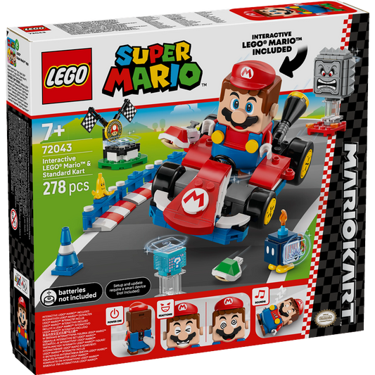 LEGO® Super Mario™ 72043 Mario Kart™ – Interaktiver LEGO® Mario™ & Standard-Kart